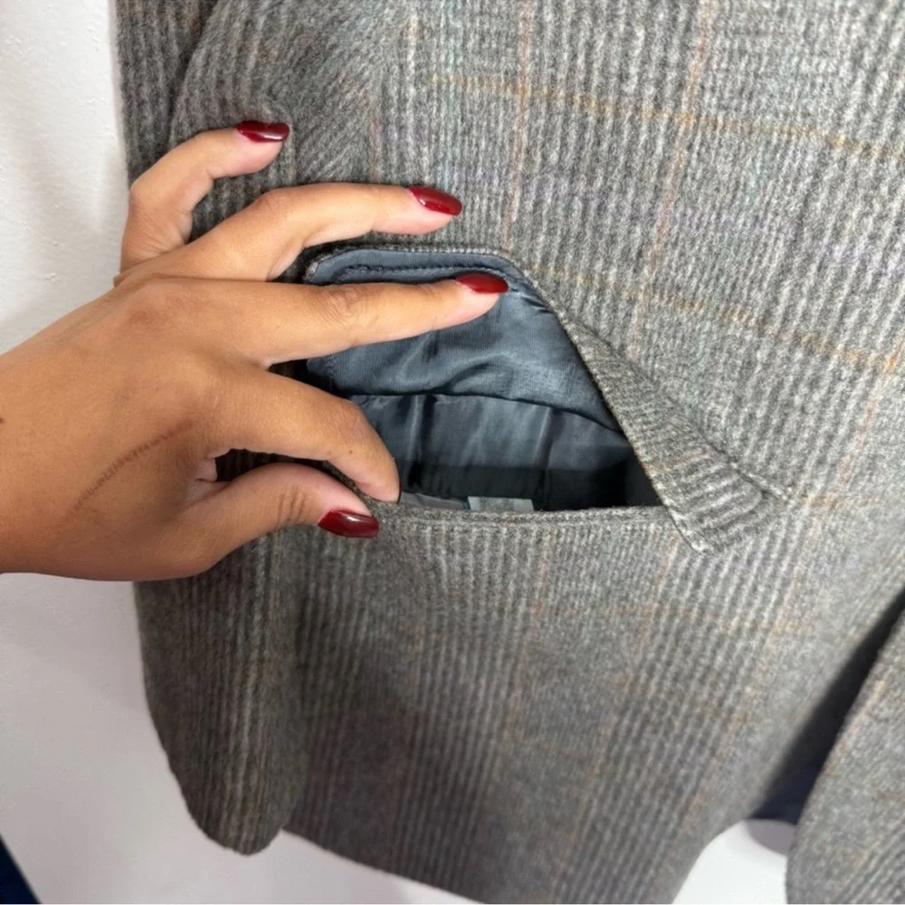 Stafford‎ Executive Men's Size 44 Kent Lambs Wool/ Camel Gray Sport Coat